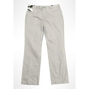 Polo Ralph Lauren Pants Mens 42x36 Classic Fit Gray Stretch Chino Khakis Twill